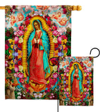 Our Lady of Guadalupe - Faith & Religious Inspirational Vertical Impressions Decorative Flags HG192338 Made In USA