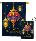 Eid Mubarak Festival - Faith & Religious Inspirational Vertical Impressions Decorative Flags HG192394 Made In USA