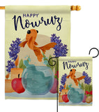 Happy Nowruz - Faith & Religious Inspirational Vertical Impressions Decorative Flags HG192442 Made In USA