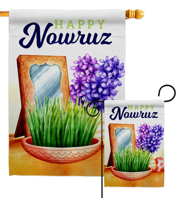 Nowruz Holiday - Faith & Religious Inspirational Vertical Impressions Decorative Flags HG192466 Made In USA