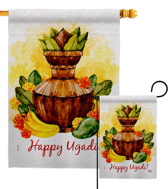 Ugadi - Faith & Religious Inspirational Vertical Impressions Decorative Flags HG192504 Made In USA