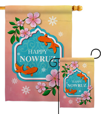 International Nowruz Day - Faith & Religious Inspirational Vertical Impressions Decorative Flags HG192512 Made In USA