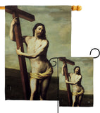 Risen Christ - Faith & Religious Inspirational Vertical Impressions Decorative Flags HG192551 Made In USA