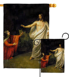 Christ's Appearance to Mary Magdalene - Faith & Religious Inspirational Vertical Impressions Decorative Flags HG192554 Made In USA