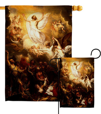 The Ascension - Faith & Religious Inspirational Vertical Impressions Decorative Flags HG192562 Made In USA