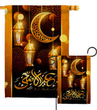 Blessed Eid - Faith & Religious Inspirational Vertical Impressions Decorative Flags HG192689 Made In USA