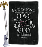 God is Love - Impressions Decorative Garden Flag G153067-BO