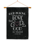 God is Love - Impressions Decorative Garden Flag G153067-BO