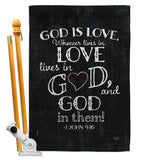 God is Love - Impressions Decorative Garden Flag G153067-BO