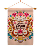 Happy Vasant Panchami - Faith & Religious Inspirational Vertical Impressions Decorative Flags HG103076 Made In USA