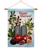 Chag Sameach - Faith & Religious Inspirational Vertical Impressions Decorative Flags HG103092 Made In USA