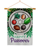 Joyous Passover - Faith & Religious Inspirational Vertical Impressions Decorative Flags HG103096 Made In USA