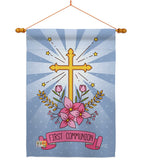 Holy Communion - Faith & Religious Inspirational Vertical Impressions Decorative Flags HG137212 Made In USA