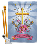 Holy Communion - Faith & Religious Inspirational Vertical Impressions Decorative Flags HG137212 Made In USA