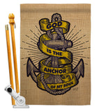 God is the Anchor - Impressions Decorative Garden Flag G135252-BO