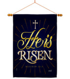 He is Risen - Impressions Decorative Garden Flag G135256-BO