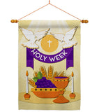 Holy Week - Faith & Religious Inspirational Vertical Impressions Decorative Flags HG137449 Made In USA