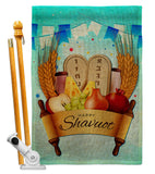 Happy Shavuot - Faith & Religious Inspirational Vertical Impressions Decorative Flags HG137531 Made In USA