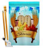 Happy Shavuot - Faith & Religious Inspirational Vertical Impressions Decorative Flags HG137531 Made In USA