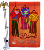 Festival Of Lights - Faith & Religious Inspirational Vertical Impressions Decorative Flags HG192144 Made In USA