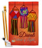 Festival Of Lights - Faith & Religious Inspirational Vertical Impressions Decorative Flags HG192144 Made In USA