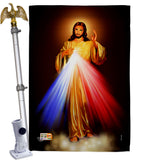 Jesus Divina Misericordia - Faith & Religious Inspirational Vertical Impressions Decorative Flags HG192159 Made In USA