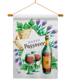 Happy Passover - Faith & Religious Inspirational Vertical Impressions Decorative Flags HG192242 Made In USA