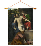 Pietà - Faith & Religious Inspirational Vertical Impressions Decorative Flags HG192322 Made In USA