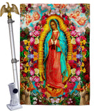 Our Lady of Guadalupe - Faith & Religious Inspirational Vertical Impressions Decorative Flags HG192338 Made In USA