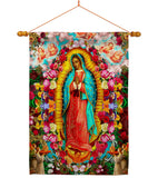 Our Lady of Guadalupe - Faith & Religious Inspirational Vertical Impressions Decorative Flags HG192338 Made In USA