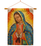 Lady of Guadalupe - Faith & Religious Inspirational Vertical Impressions Decorative Flags HG192339 Made In USA