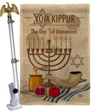 Yom Kippur - Faith & Religious Inspirational Vertical Impressions Decorative Flags HG192371 Made In USA