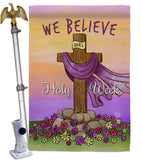 We Belive - Faith & Religious Inspirational Vertical Impressions Decorative Flags HG192372 Made In USA