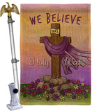 We Belive - Faith & Religious Inspirational Vertical Impressions Decorative Flags HG192372 Made In USA