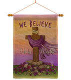 We Belive - Faith & Religious Inspirational Vertical Impressions Decorative Flags HG192372 Made In USA