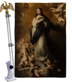 Immaculate Conception - Faith & Religious Inspirational Vertical Impressions Decorative Flags HG192375 Made In USA