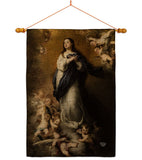 Immaculate Conception - Faith & Religious Inspirational Vertical Impressions Decorative Flags HG192375 Made In USA