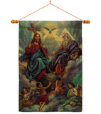 The Holy Trinity - Faith & Religious Inspirational Vertical Impressions Decorative Flags HG192379 Made In USA