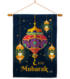 Eid Mubarak Festival - Faith & Religious Inspirational Vertical Impressions Decorative Flags HG192394 Made In USA