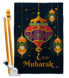 Eid Mubarak Festival - Faith & Religious Inspirational Vertical Impressions Decorative Flags HG192394 Made In USA