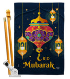 Eid Mubarak Festival - Faith & Religious Inspirational Vertical Impressions Decorative Flags HG192394 Made In USA