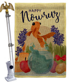 Happy Nowruz - Faith & Religious Inspirational Vertical Impressions Decorative Flags HG192442 Made In USA