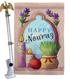 Celerate Nowruz - Faith & Religious Inspirational Vertical Impressions Decorative Flags HG192445 Made In USA