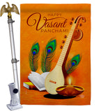 Vasant Panchami - Faith & Religious Inspirational Vertical Impressions Decorative Flags HG192451 Made In USA