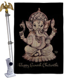 Ganesh Chaturthi - Faith & Religious Inspirational Vertical Impressions Decorative Flags HG192454 Made In USA