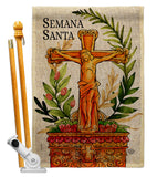 Semana Santa - Faith & Religious Inspirational Vertical Impressions Decorative Flags HG192458 Made In USA