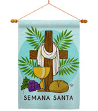 Blessing Semana Santa - Faith & Religious Inspirational Vertical Impressions Decorative Flags HG192460 Made In USA