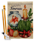 Nowruz - Faith & Religious Inspirational Vertical Impressions Decorative Flags HG192462 Made In USA