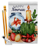 Nowruz - Faith & Religious Inspirational Vertical Impressions Decorative Flags HG192462 Made In USA