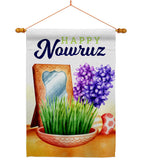 Nowruz Holiday - Faith & Religious Inspirational Vertical Impressions Decorative Flags HG192466 Made In USA